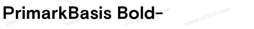 PrimarkBasis Bold字体转换